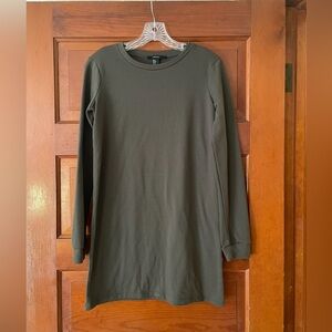 Forever 21 Green Long Sleeve Dress